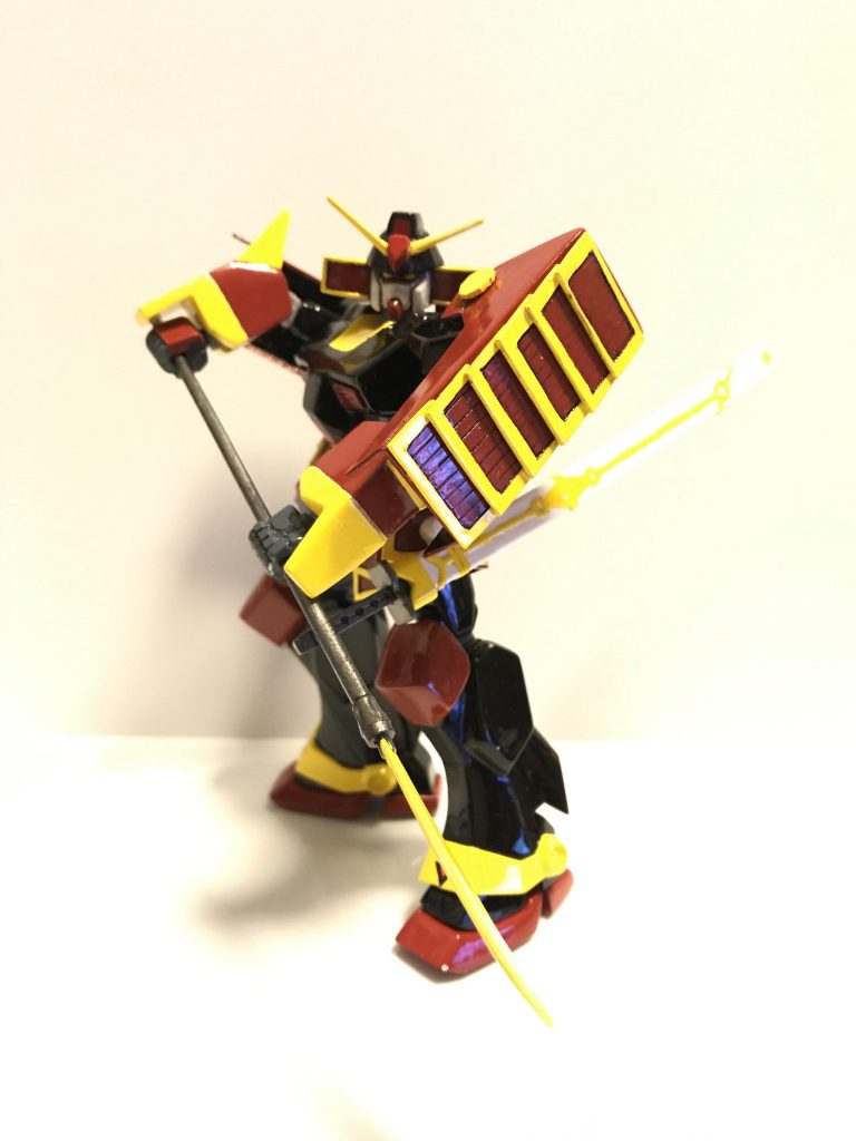 薙刀はこの角度が精一杯でした。