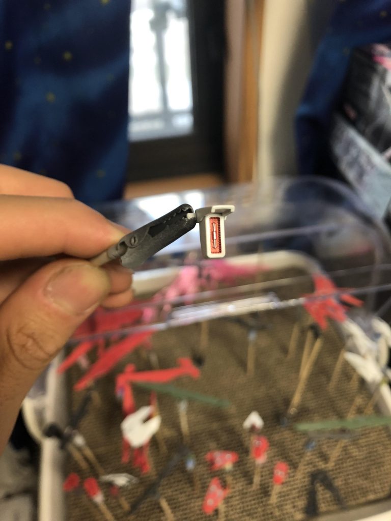 ふくらはぎバーニア内部も2色で塗り分け