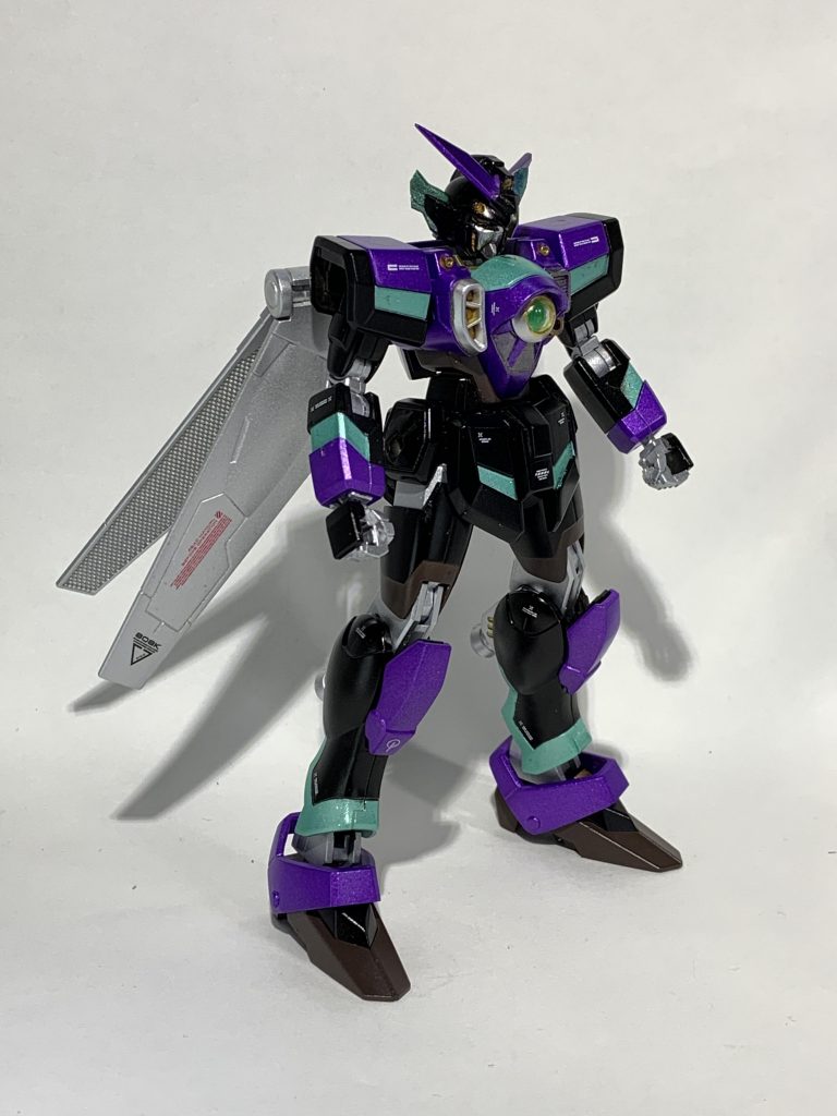 ## 〜軽装状態〜
Wエターナルシノビの基本形態。影の忍者という事で、仮面ライダーウォズフューチャリングシノビを参考に、全体的に暗めのトーンにしながらも、メタリックカラーを用いてヒロイックなカラーに纏めました(`・ω・´)キリッ!