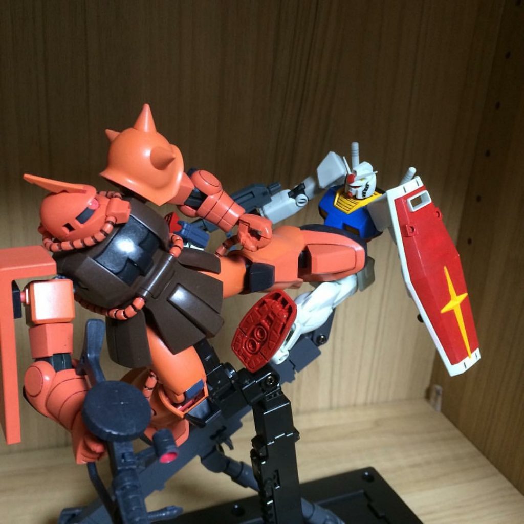 ガンダムとアニメシーンを再現してみました