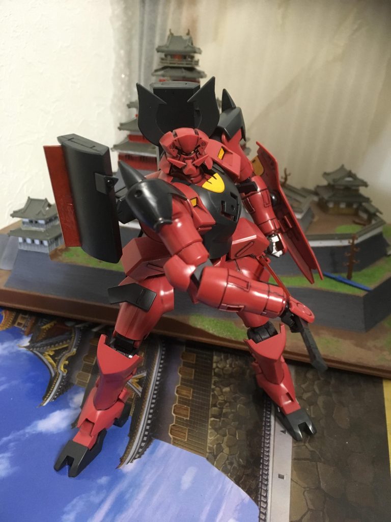 抜刀風に構えてみました。