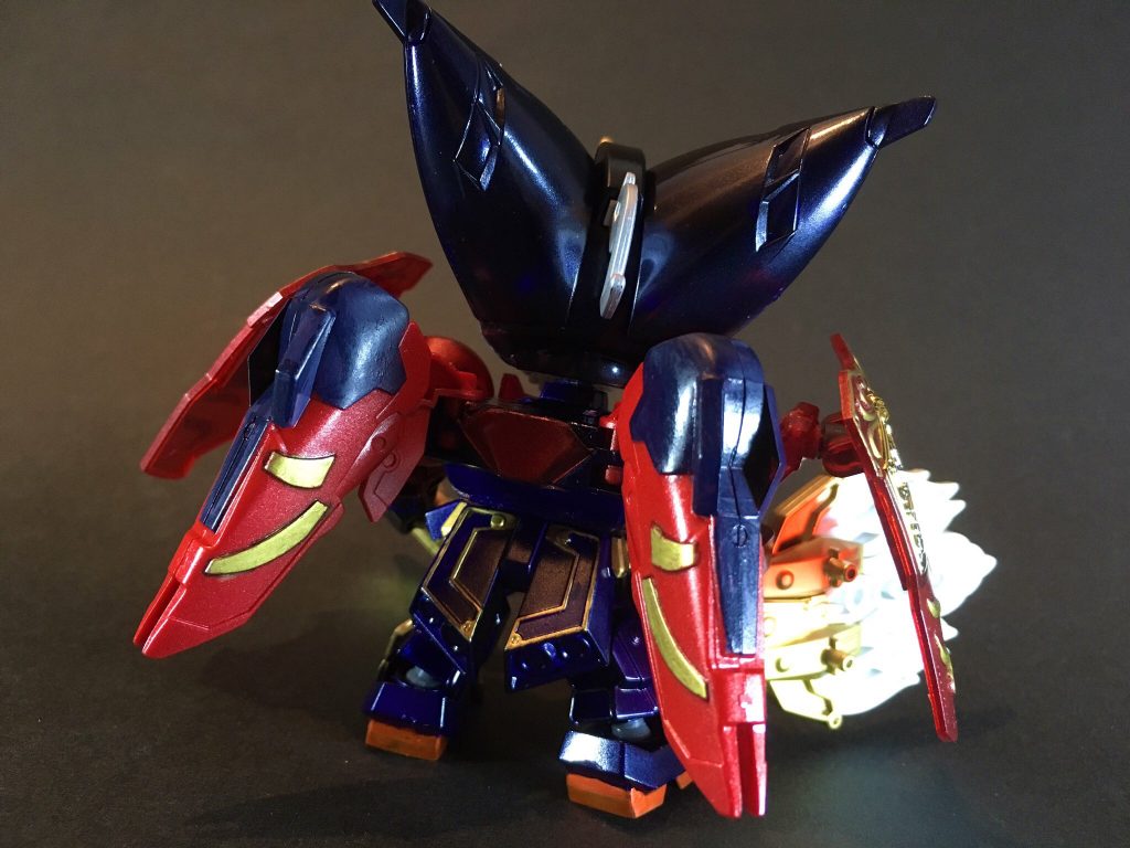 演者はマスターガンダム。
兵法を極めた師匠というイメージが東方不敗と重なり、また史実で孫武と共闘した伍子胥が前回製作した「伍子胥シャイニング」の演者・シャイニングガンダムである繋がりから、選ばせて頂きました。