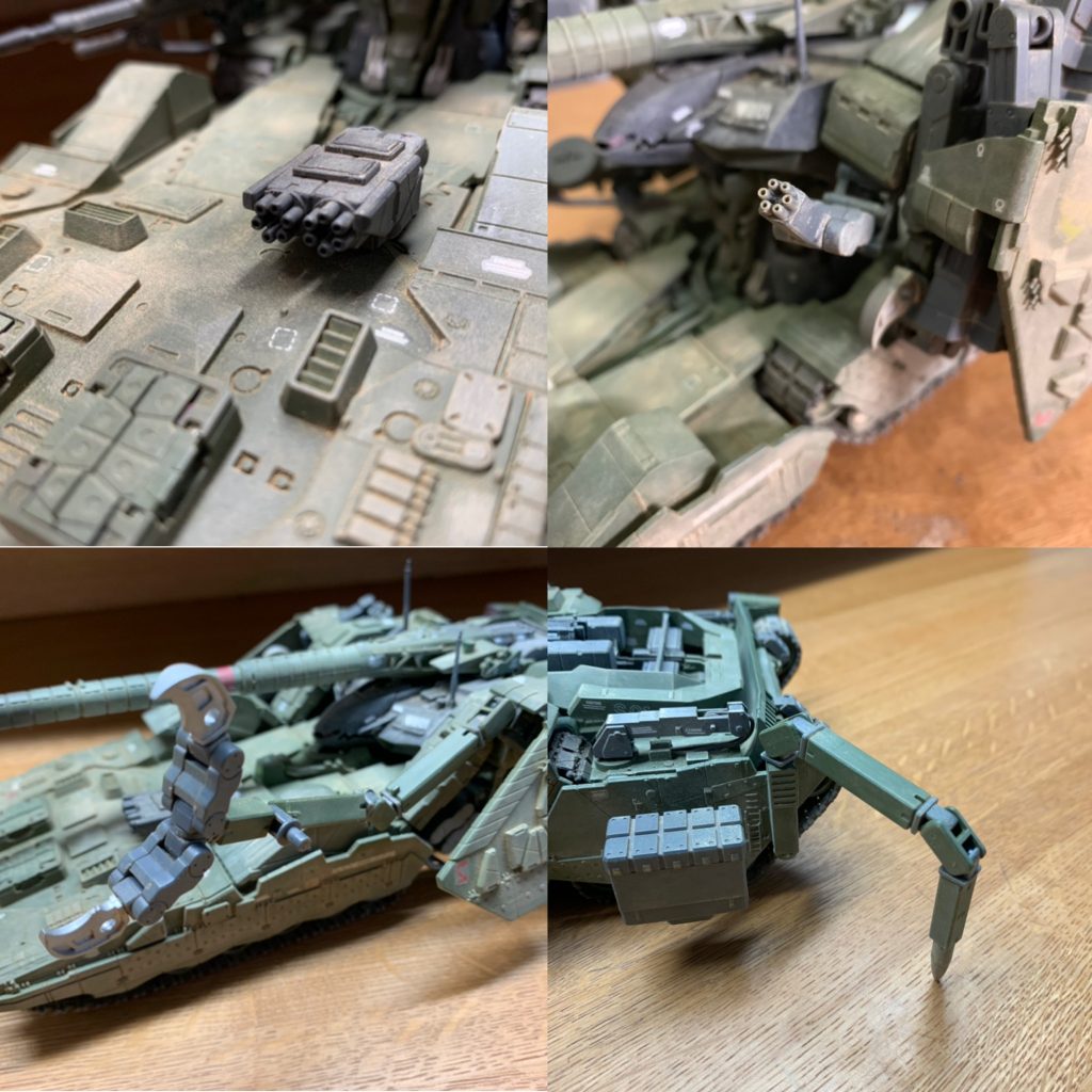 追加武装（100mm機関銃·50mm機関銃付き義手·サブアーム·ソナー）