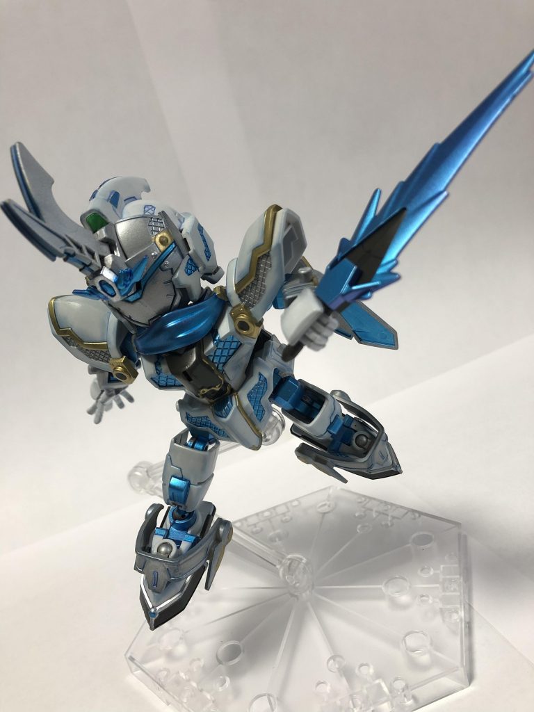 苦無！エフェクトはガンマカエアブラシでメタバイオレットとメタブルーを使ってます
