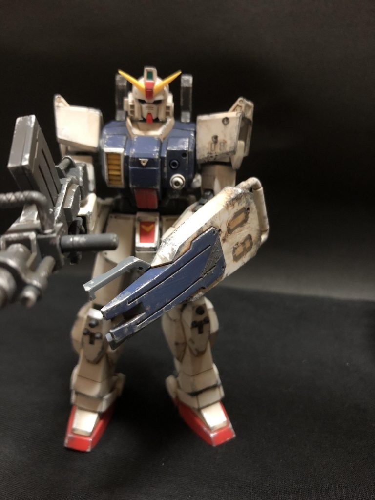 左肩の弾痕、撃たれた感出してみましたw