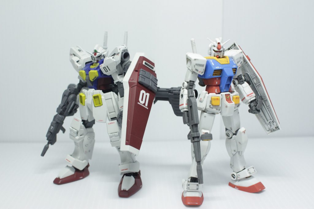 ファーストガンダムと。


【以下、使用キット一覧】

ユニコーンガンダム（UM）
フルアーマーガンダム（TB）
サイコ・ザク（TB）
ジムスナイパーⅡ
フルアーマーガンダム7号機
ガンダムX
バスターガンダム
デスティニーガンダム
アストレイレッドフレーム+フライトユニット
アストレイブルーフレームセカンドL
ダブルオーガンダム
エクシア
アヴァランチエクシアダッシュ
アストレア
アストレアType-F
キュリオス
ジンクス
スサノオ
AGE-1スパロー
エクストリームガンダム
ビルドストライク
ザクアメイジング
アームアームズ
フォーエバーガンダム
RGデスティニー
RGガンダムMk-Ⅱ
マーキュリーレヴ
カレトヴルッフ
カスタマイズキャンペーン2013
カスタマイズキャンペーン2014
システムベース
MSGダクトノズルⅡ
MSG丸モールドⅡ
MSGフリースタイルガン
MSGボール&軸受セット
ヴァルヴレイヴ火人
ヴァルヴレイヴ火遊
謎のスケールモデル