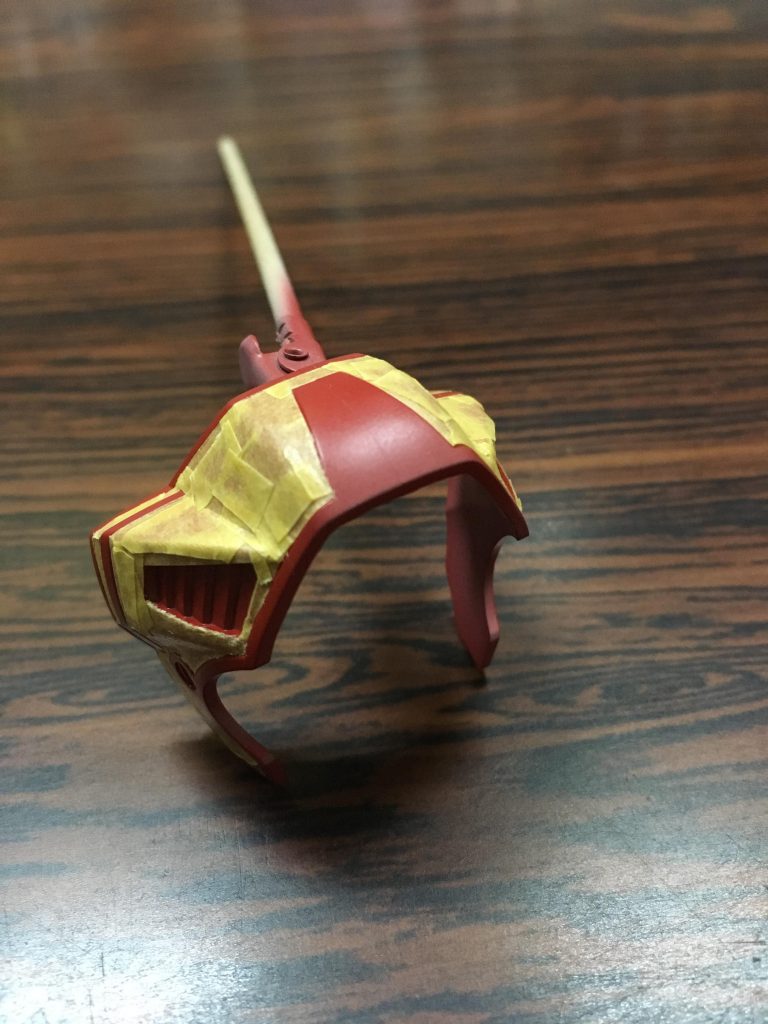 探り探りのマスキング作業