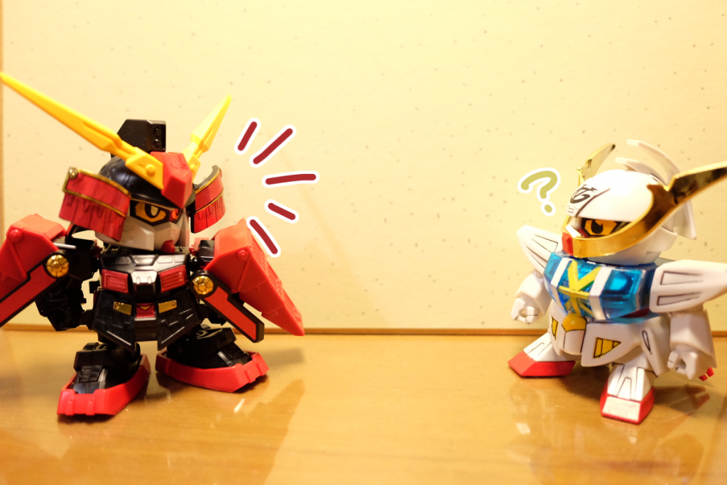 烈火：おい青年！
武者∀：せ、青年？  ぼくのことですか？