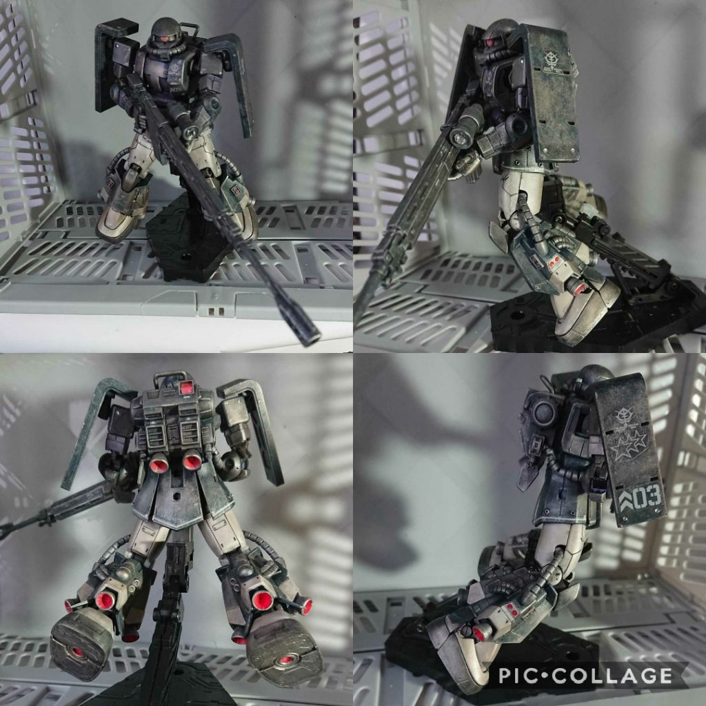 HG 1/144 MS-06-R1A 高機動型ザクⅡ ジ・オリジン 黒い三連星–3枚目/制作者：ＨＨ