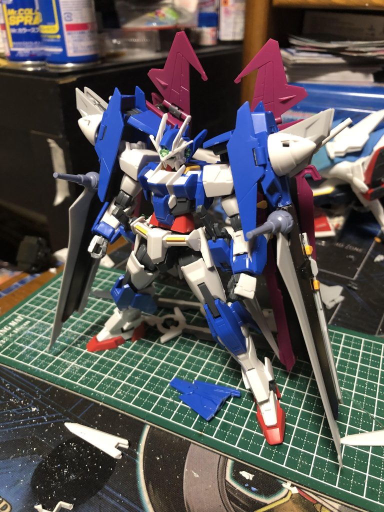 最初はこんな感じでノワールストライカー2つ付けてましたがバランス悪かったんで1つになりました