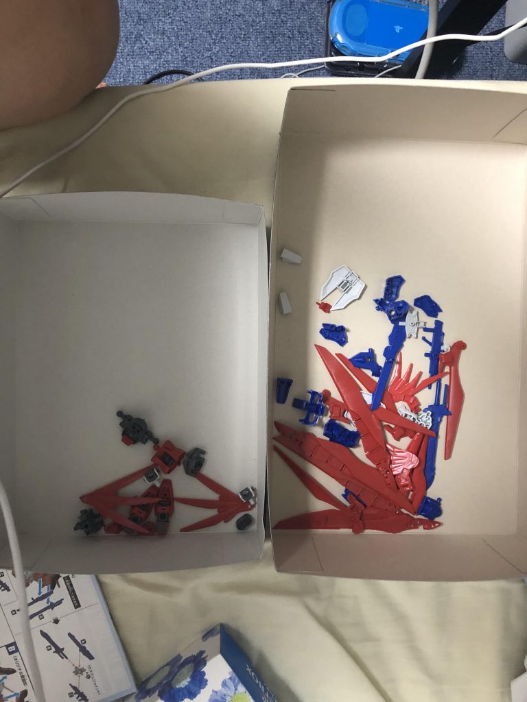 一通りのパーツの切り出し