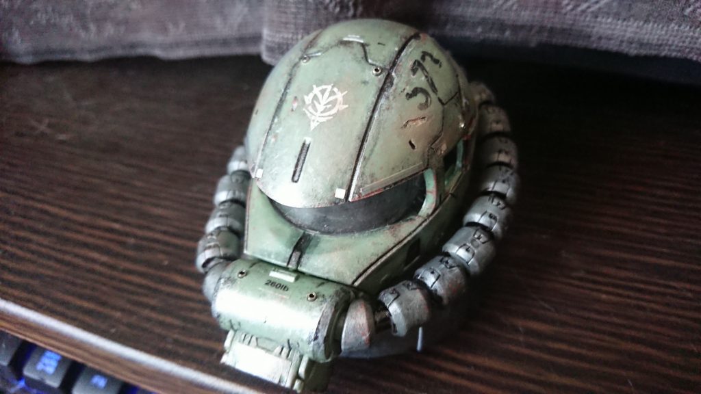 1/35 ザクヘッド MS-06JC ウェザリング–2枚目/制作者：ＨＨ