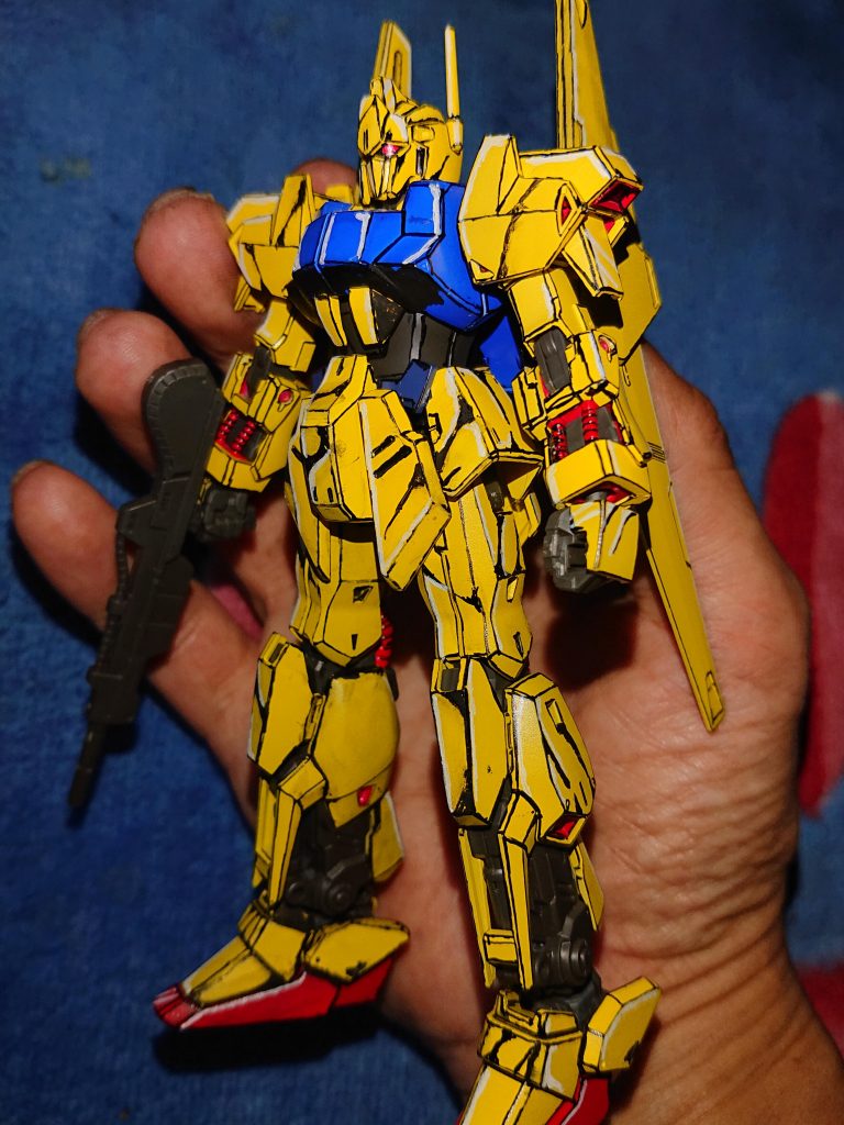 ＨＧ百式イラスト風塗装–3枚目/制作者：@kk3260913d5