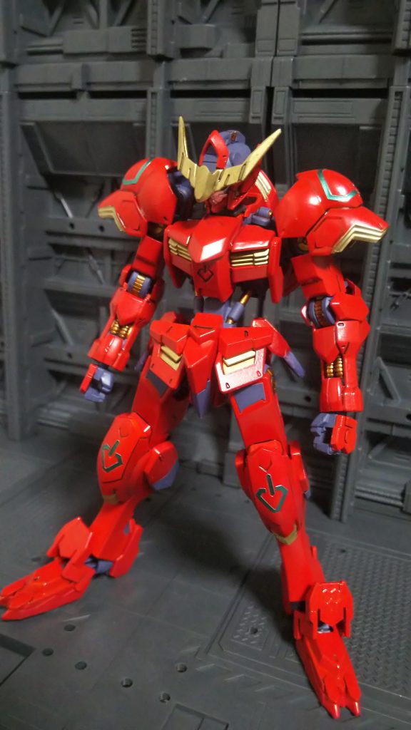 全身ぐるりと。
装甲は光沢、フレームは艶消しです。