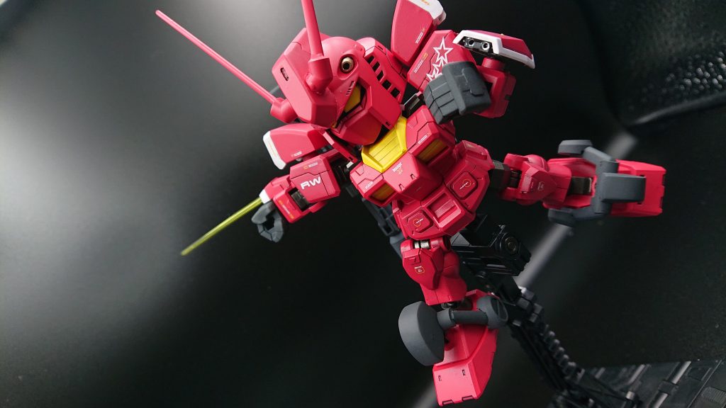 CSフレームのおかげで結構動いてくれるので、色々なポーズが取れます。