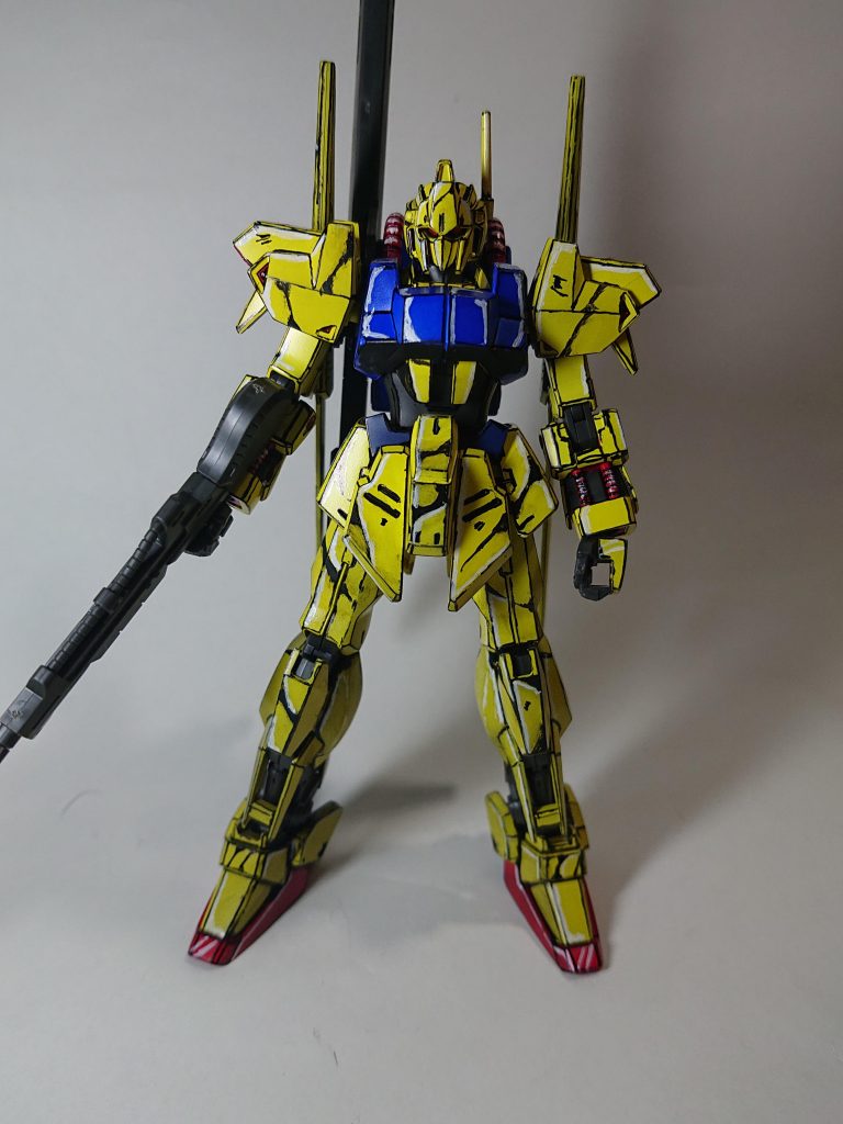 ＨＧ百式イラスト風塗装–2枚目/制作者：@kk3260913d5