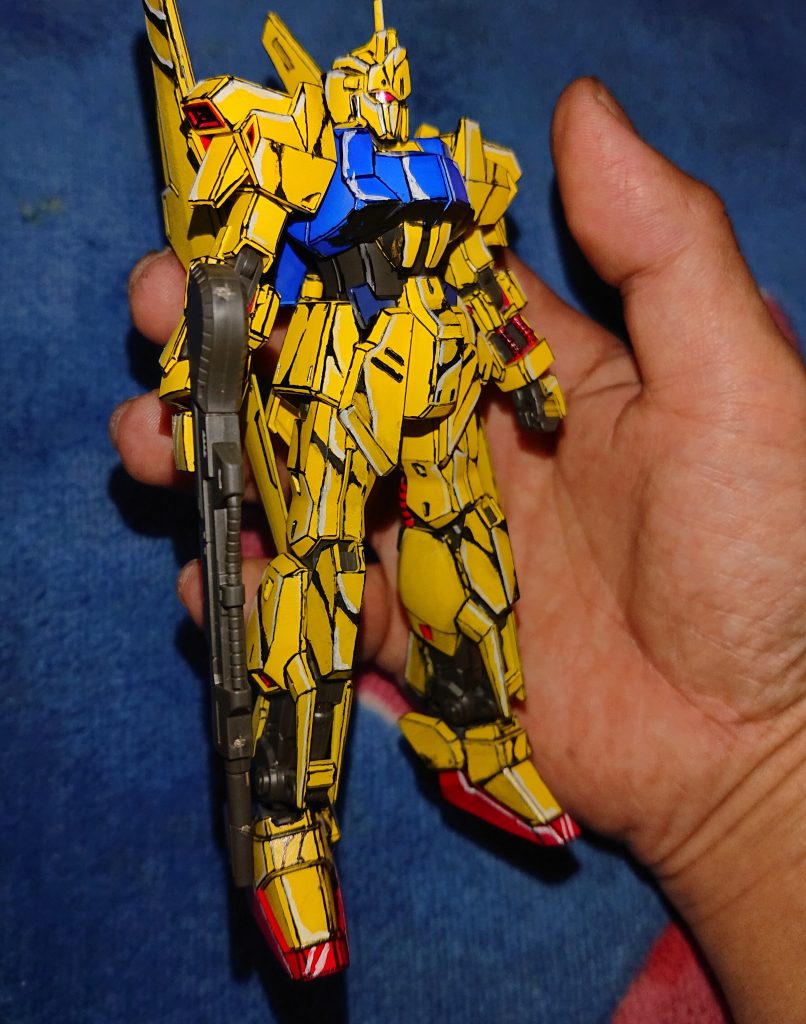 ＨＧ百式イラスト風塗装–4枚目/制作者：@kk3260913d5