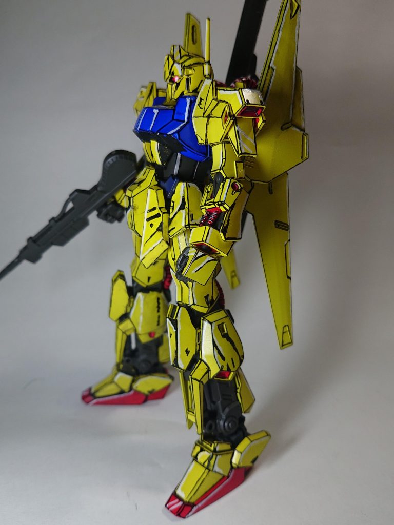 ＨＧ百式イラスト風塗装–6枚目/制作者：@kk3260913d5