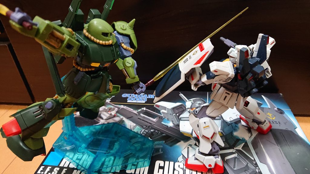 ↑おまけ②
ジム・カスタムMk-2西村亜子中尉機を急襲するハイザック(この後反撃され撃墜されました)