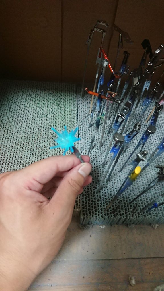 わかりづらいですが、パルマフィオキーナもパールや蛍光ブルーで少し派手にしていますw