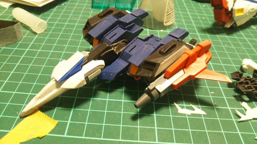 ブースターはライトニングZの背中をベースに
RBWS MkⅡ
SD AGEⅡ
HGインパルス
HGオーライザー
などのパーツで製作