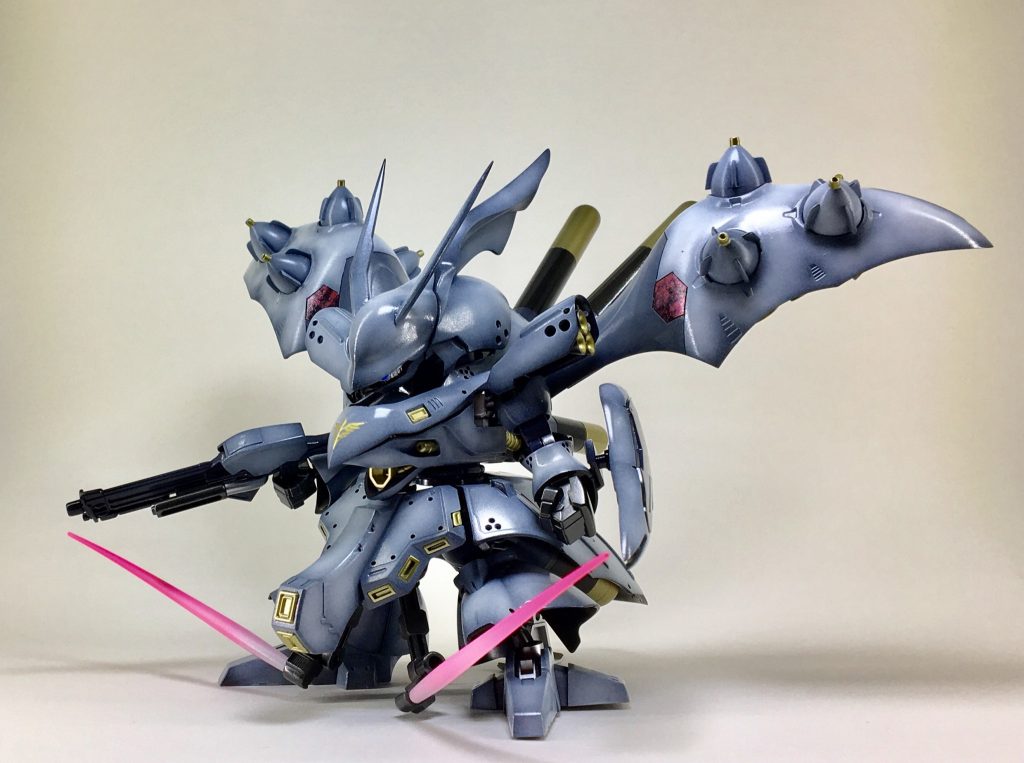 塗装は基本的にファレホを使用。ビームサーベルのみ、ガイアノーツさんのエナメル蛍光ピンクです。