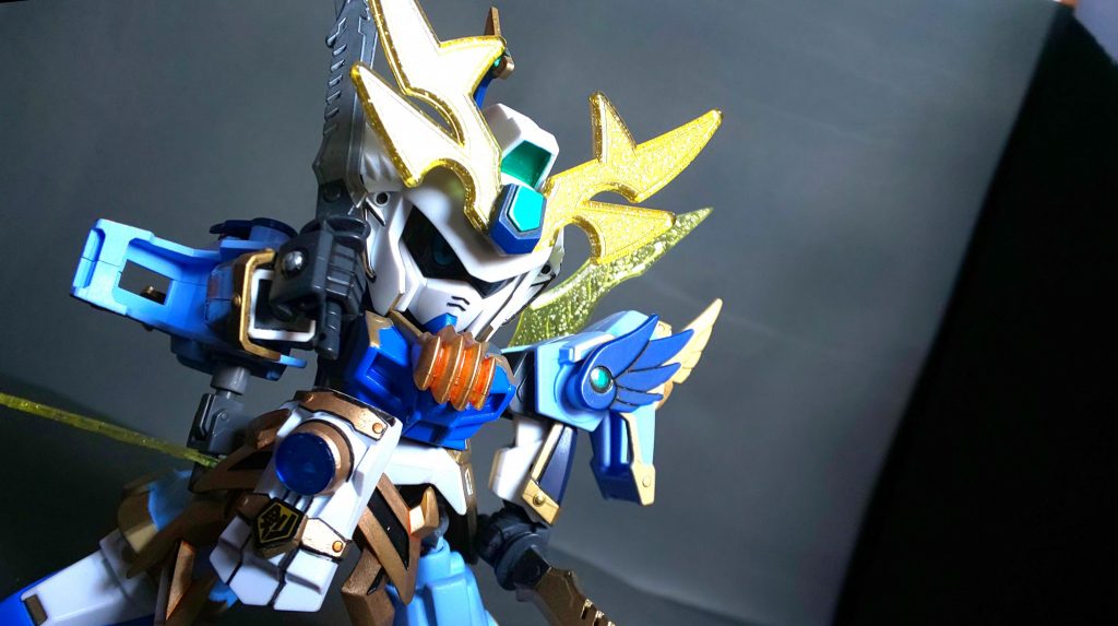 ◯武器-02連理双牙
武者俺崇帝守の敵・ライバルとなるべく、どっしりと構えた少し背の高めな身長設定にしています。