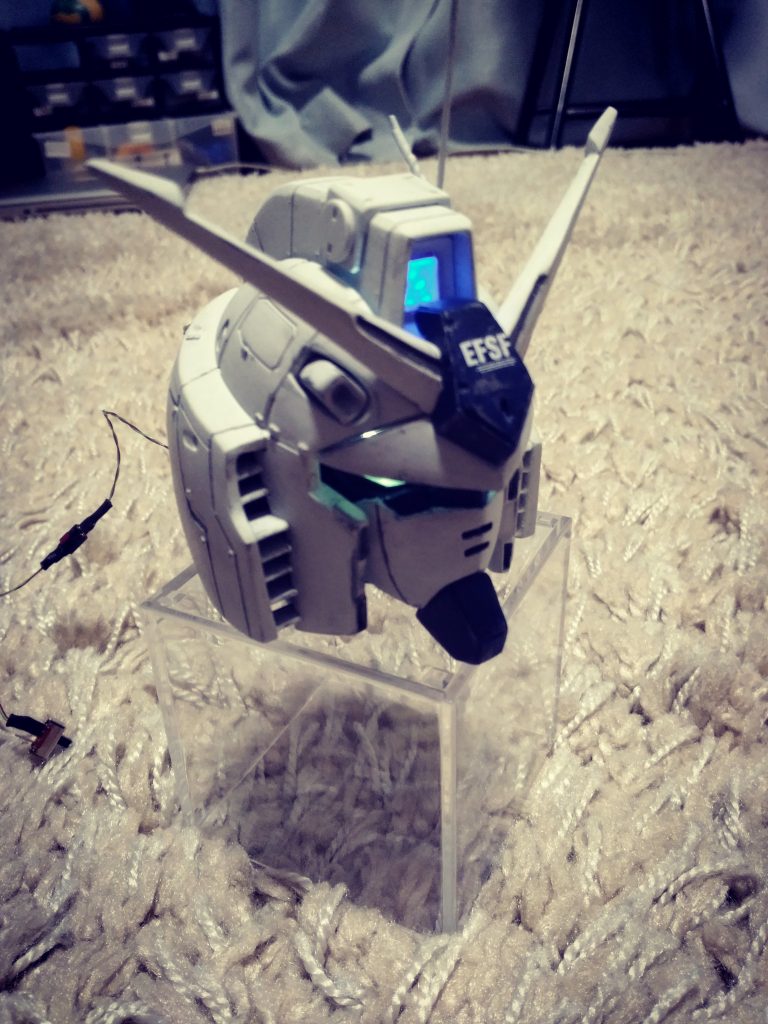 正面
マスク左側の方が若干高くなってました（泣）