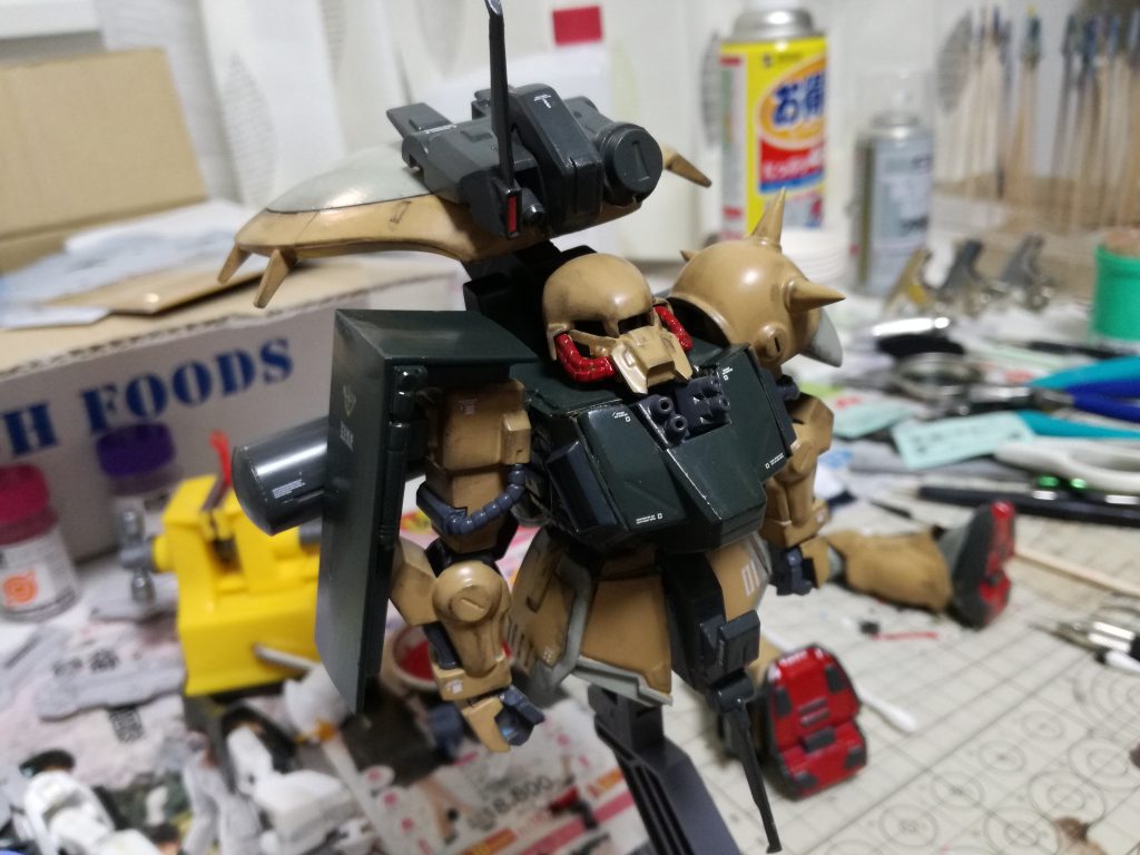 デザートタイプのカラーリングを意識したので、汚し表現もしてます。