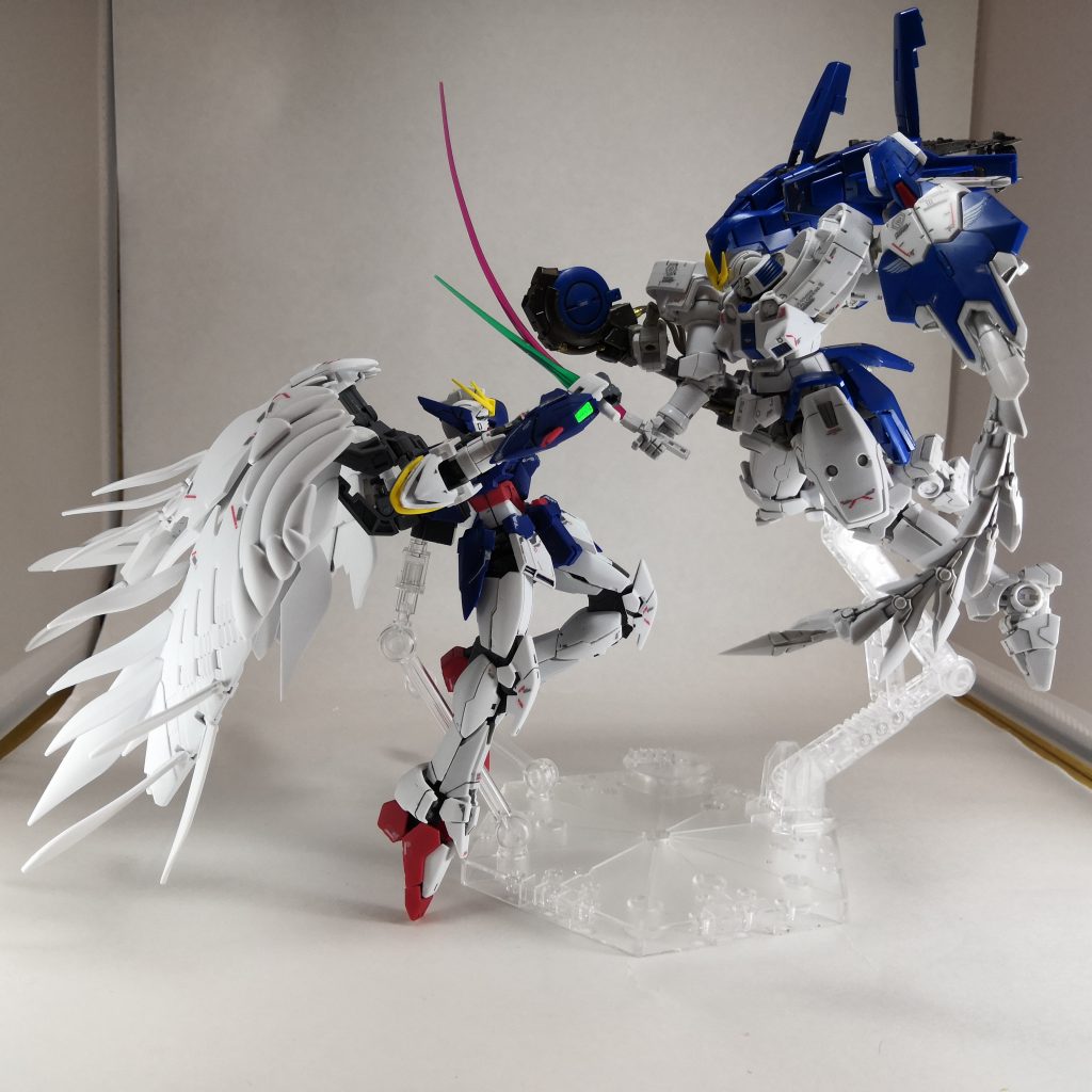 ウイングゼロEWとの対決シーンです。
ずっとコレがやりたかった！