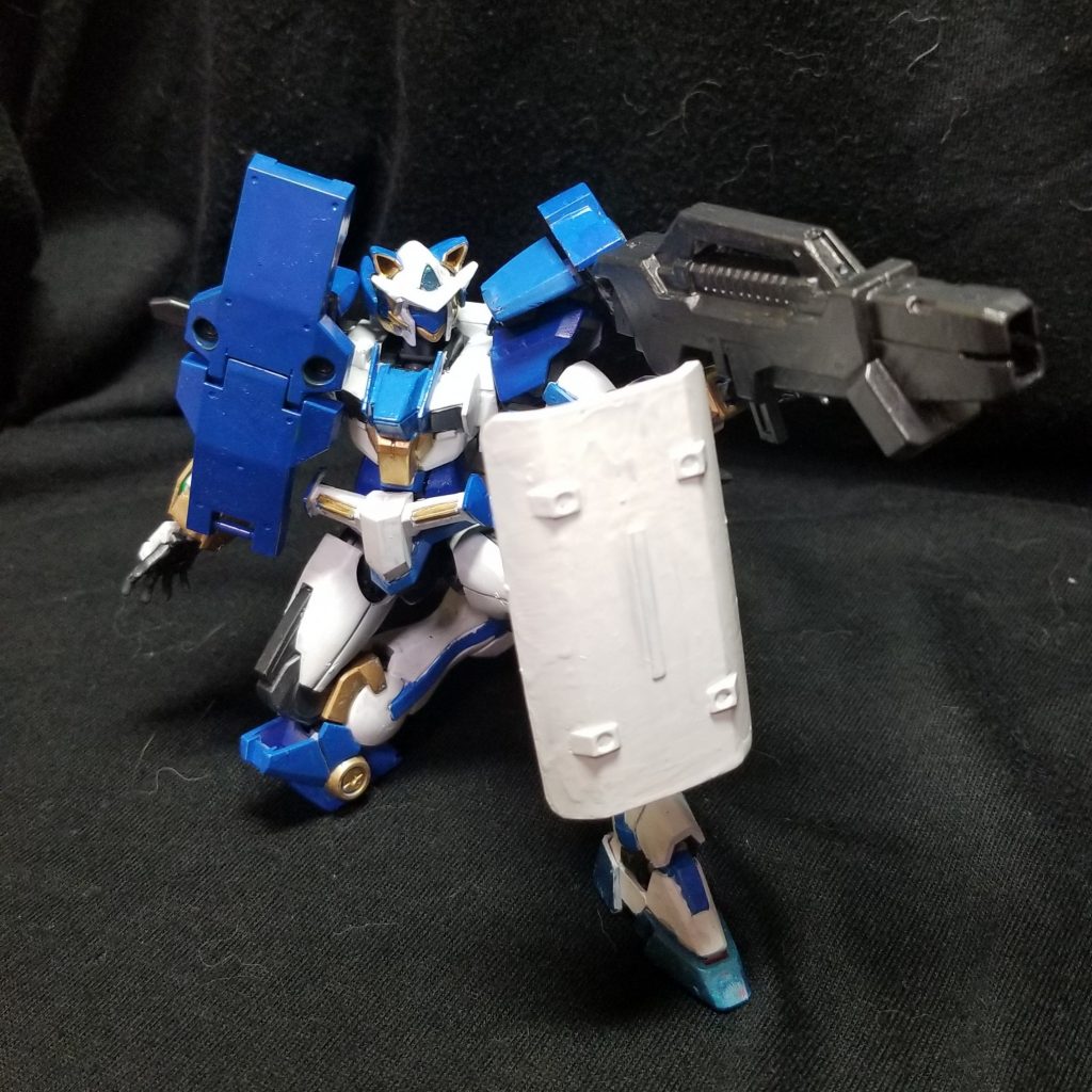 大型魔導砲を撃つ際は反動を抑える為膝立ちで撃つ事が多いです