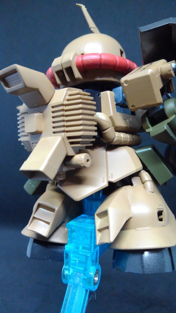 SD MS-06D ザク・デザートタイプ(クロスシルエット改造–5枚目/制作者:とむはち