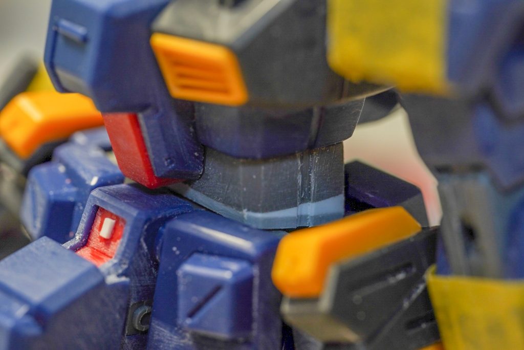 腹部、前側で1ミリ、後ろ側で2.5ミリ延長
Mr.セメントSPのおかげでこういった作業がサクサク進められます。