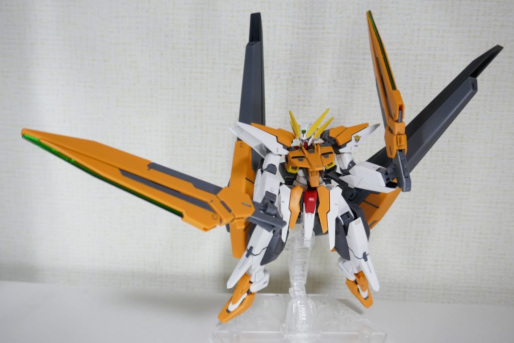 GNソードライフル、ソードモード！可動範囲は狭いです。