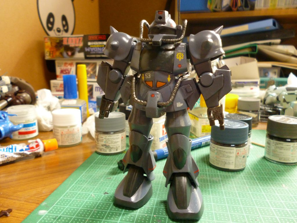 モノアイ点灯前（Hアイズ取り付け前ともいう笑）＆ウェザリング前です。