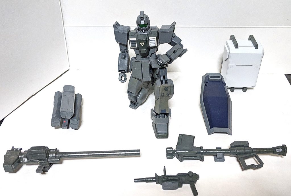 武装も豊富な内容
一部オリジナル武器として「120mmカスタムキャノン」という自作武装も作りました