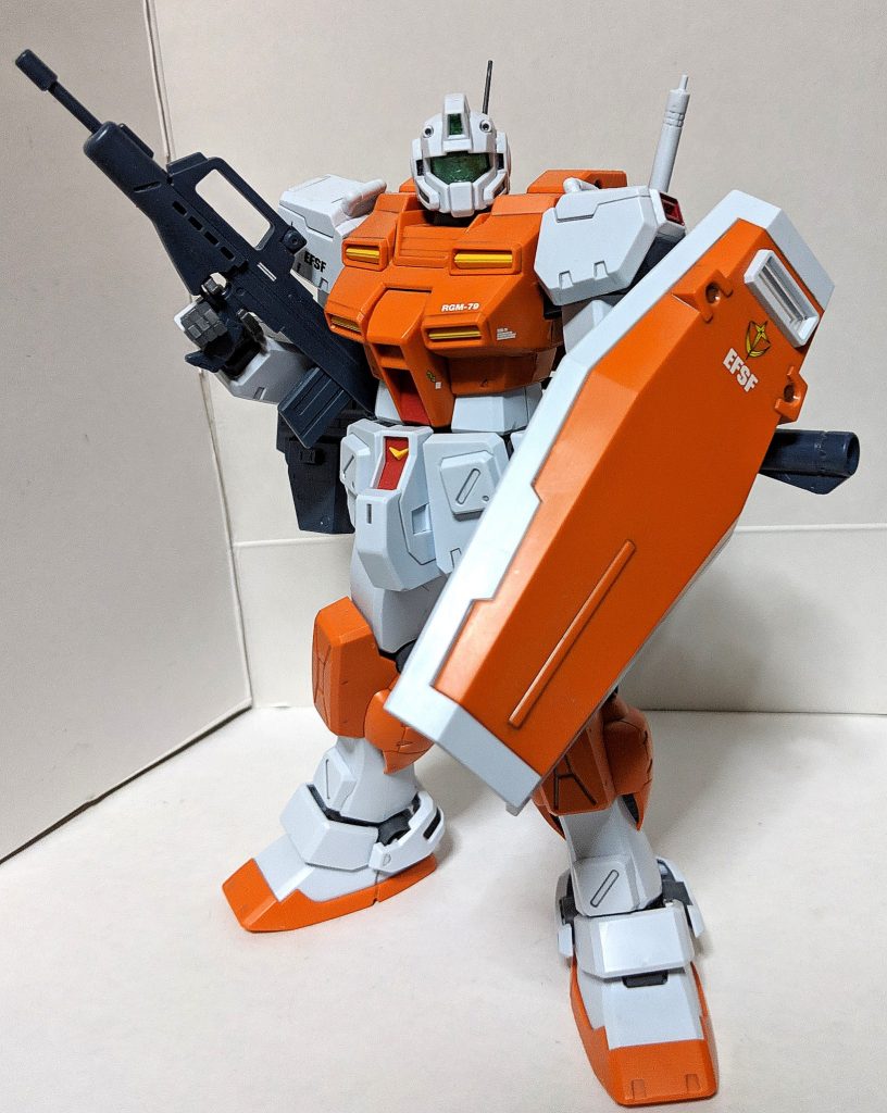 以上、パワード・ジムでした
特徴的な0083系ジムの代表機でもある本機体ですが、出来ればもう少しだけ可動域を頑張って欲しかったのが惜しい所、しかし造形は凄く良いのでパワード・ジムが好きな人にはオススメです