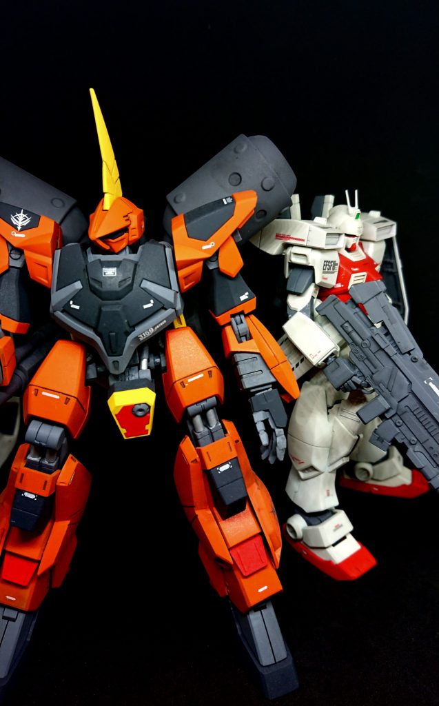 以前制作したジムⅢとのツーショット。