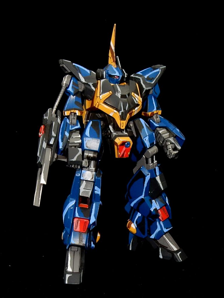 HGUCバーザム　ワカメ影イラスト風塗装–3枚目/制作者：今日