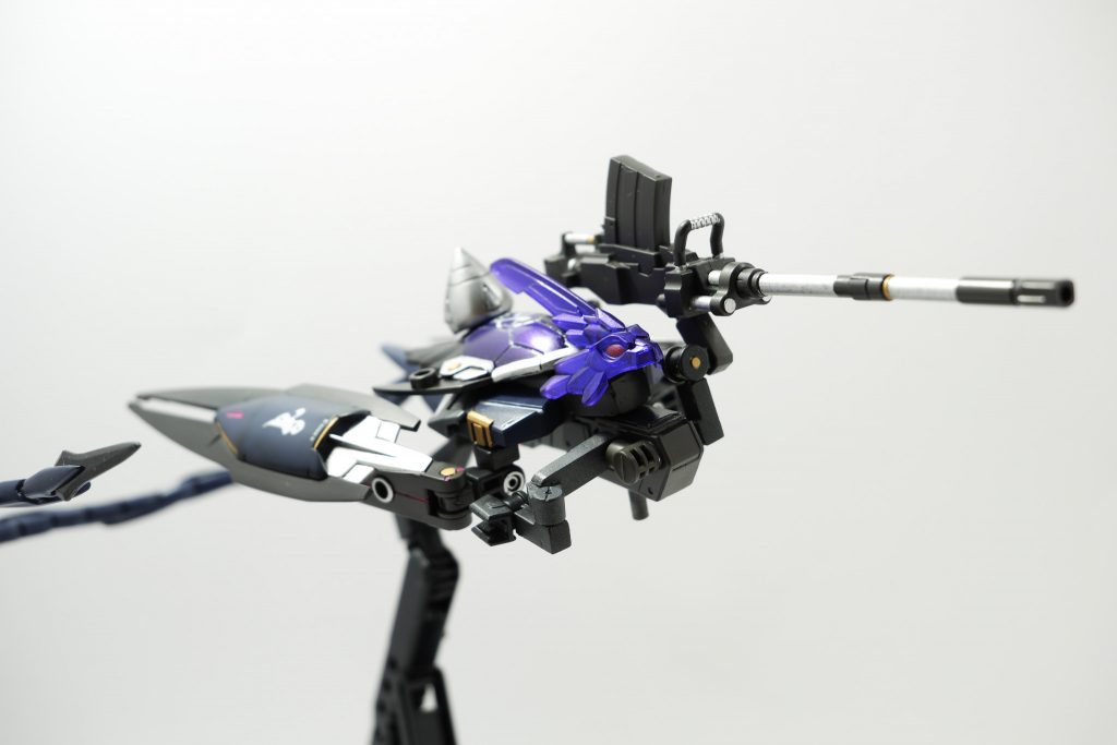 支援機＋強化装甲と合体することでパワーアップします。
支援機はバトルアームアームズとバルバトスコンプリートセットのバインダー、玄武装等を組み合わせました。