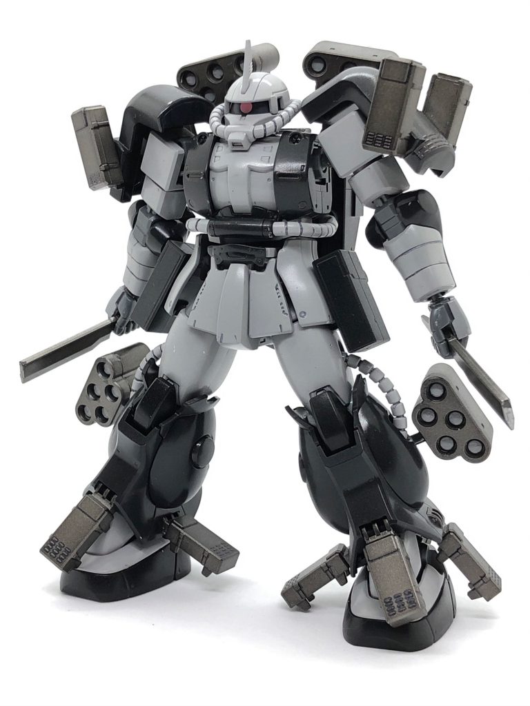 ヒートナタ。ザクアメイジングの近接武器ですね。ヒートホークはホルスターの都合採用せず。実はナタのほうが好きです。