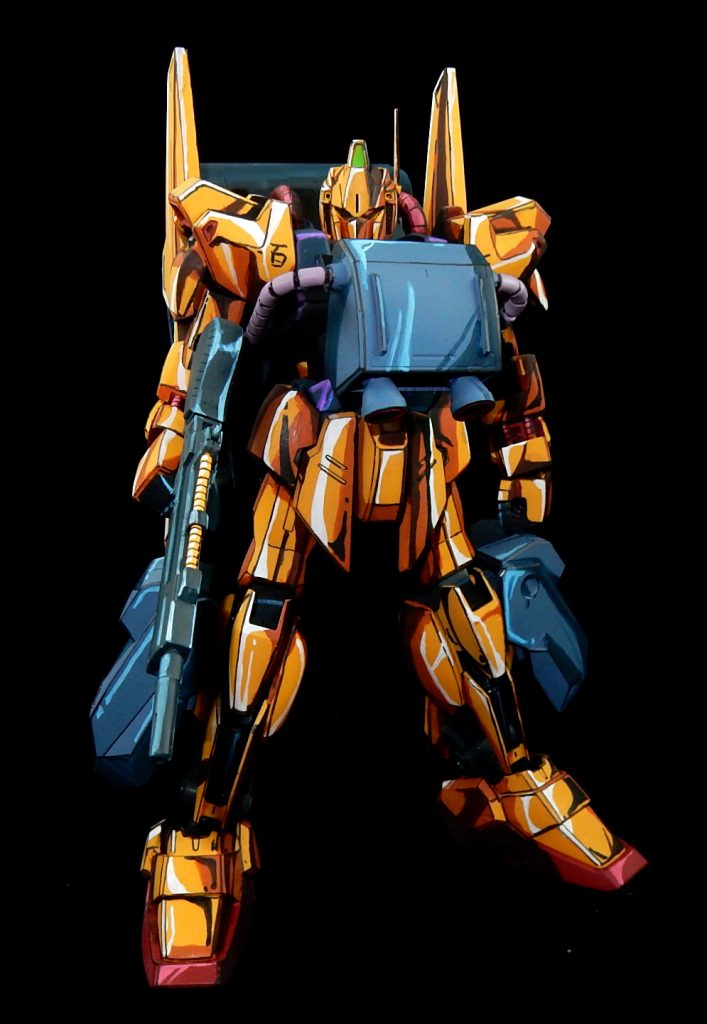 MG百式1.0 ワカメ影アニメイラスト風 バリュートシステム&メガバズーカランチャー付き–9枚目/制作者:今日