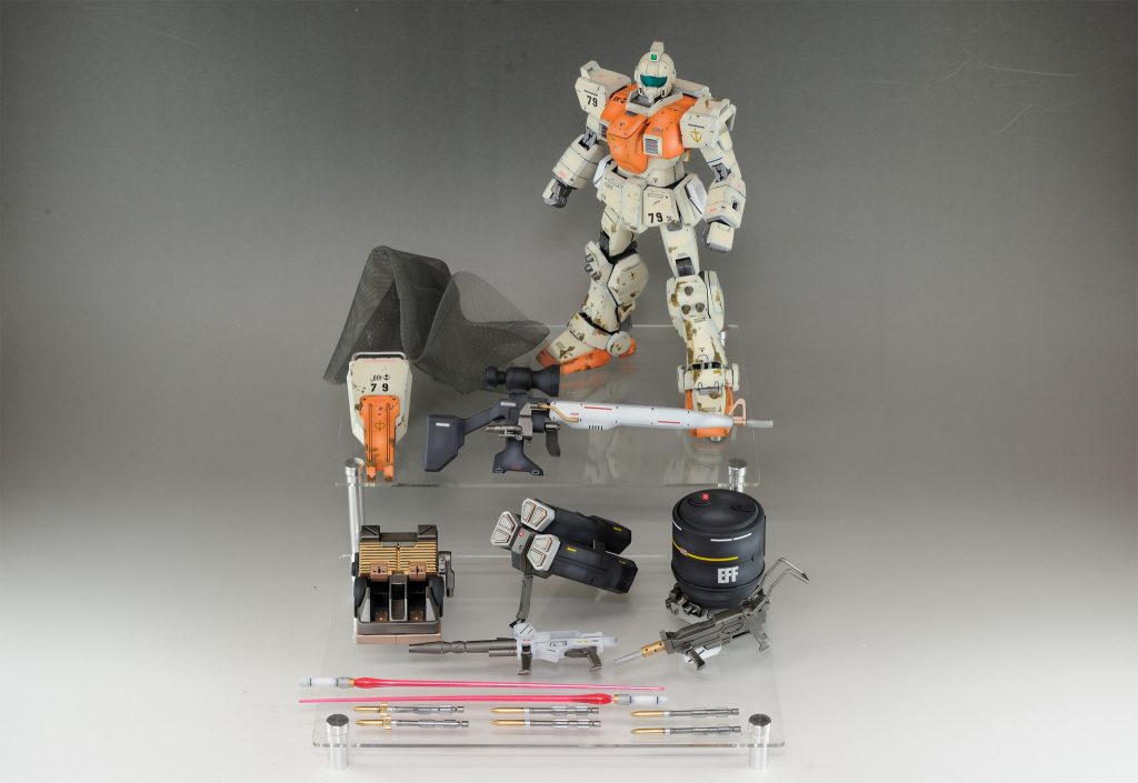 陸戦型ジムスナイパーとなります。今回は通常カラーで塗っております。