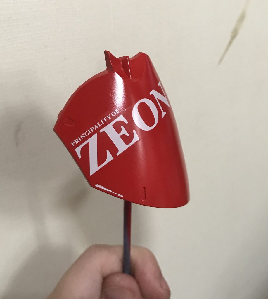 足のデカールワークです。