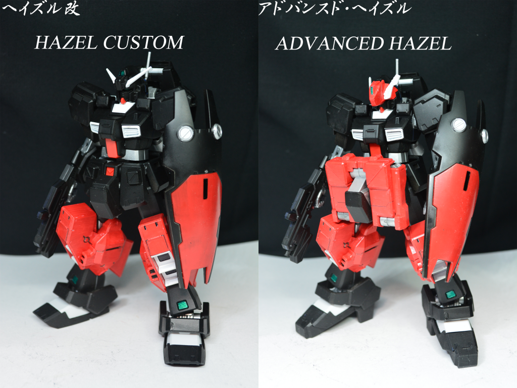 ## ヘイズル改とアドバンズド・ヘイズル
頭はヘイズル2号機のままです。(こっち方が好きなので)