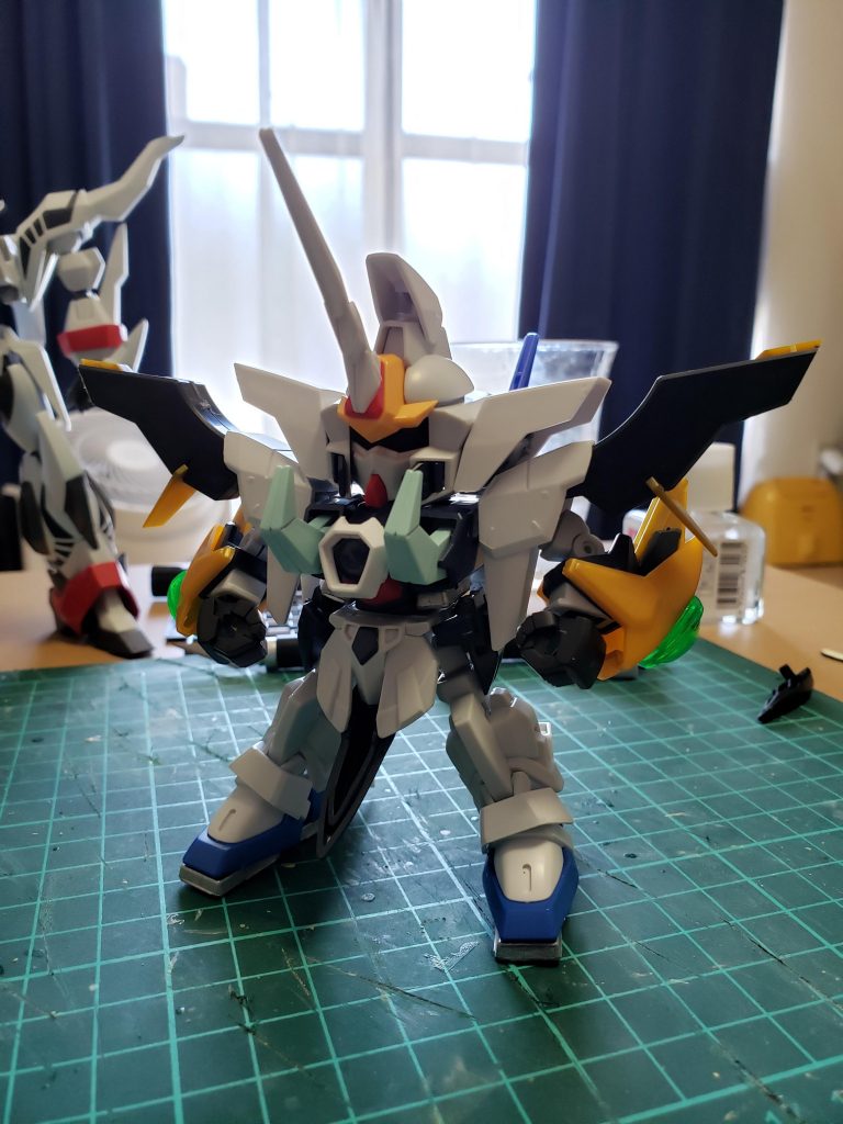 ジャンク品を扱ってる店で爆熱頑太無とレイダーガンダムを見つけてこれ作れるんじゃね?と安易に考えた結果サクサクと出来あがりました。