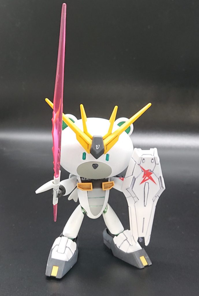 【νッガイ 武装】
BB戦士のシールドとHGのビームサーベルを持たせてみました。