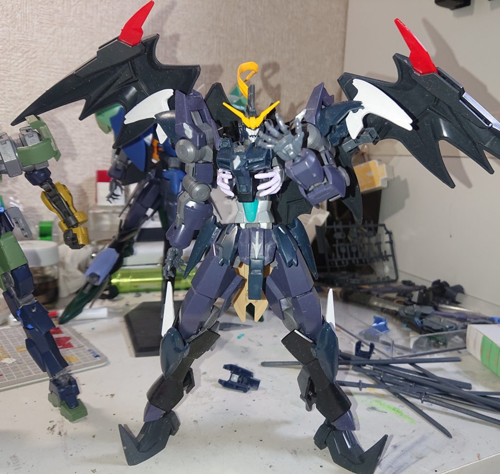 塗装前の写真を。
ま、いつもの感じですねf(^_^;
あ、ハンドはMSGの丸指ハンドです。