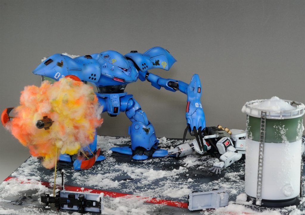 大阪は日本橋のジョーシンキャラクター館で開かれたガンプラコンテストで銀賞（2位/40作品）を頂けた作品となります。客観的に見てもそれなりなのかなぁ…と思います。他の展示品同様、勿論お引き取り頂けますので店舗やヤフオクで是非ご覧ください。