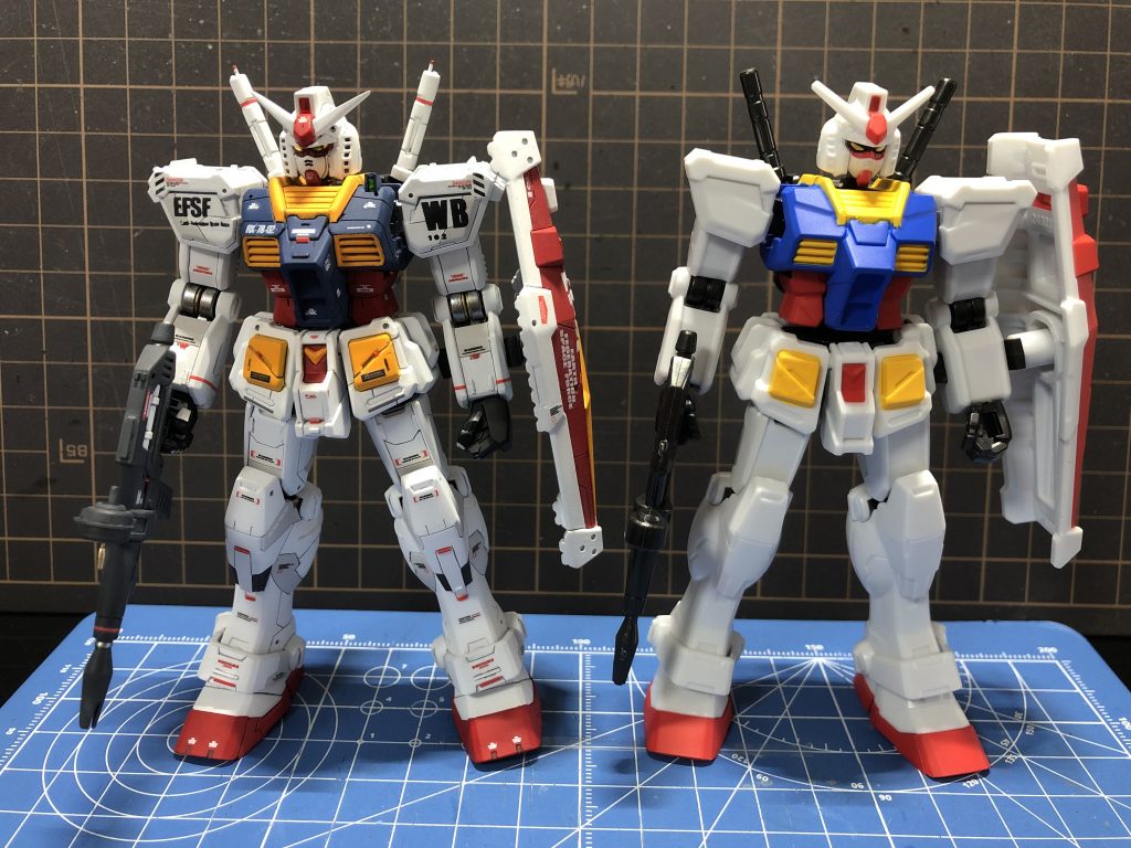 完成後、元キットとの比較です。